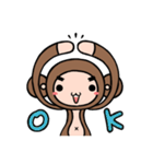モンキチチとバナくん（個別スタンプ：17）
