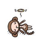 モンキチチとバナくん（個別スタンプ：22）