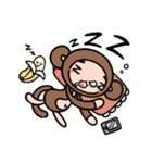 モンキチチとバナくん（個別スタンプ：24）