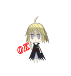 a girl with shadow（個別スタンプ：1）