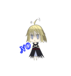 a girl with shadow（個別スタンプ：2）