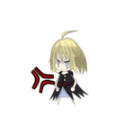 a girl with shadow（個別スタンプ：6）