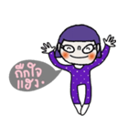 Win, Purple hair Isan style.（個別スタンプ：37）