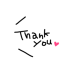 文字だけSimpleスタンプ（個別スタンプ：2）