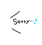 文字だけSimpleスタンプ（個別スタンプ：5）