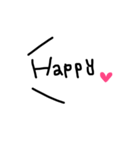 文字だけSimpleスタンプ（個別スタンプ：6）