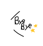 文字だけSimpleスタンプ（個別スタンプ：9）