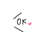 文字だけSimpleスタンプ（個別スタンプ：13）