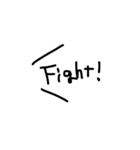 文字だけSimpleスタンプ（個別スタンプ：14）
