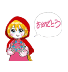 赤ずきんちゃん by Gvh No.1（個別スタンプ：14）