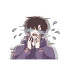 震える少年（個別スタンプ：6）
