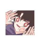 震える少年（個別スタンプ：11）