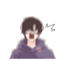震える少年（個別スタンプ：24）