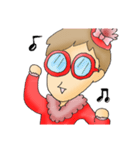赤いメルヘン総長（個別スタンプ：37）
