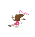 little eye girl（個別スタンプ：6）