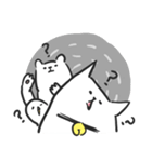スジのネコとクマとトリ（個別スタンプ：6）