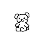 くろまのゆるーいスタンプ（個別スタンプ：8）