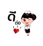 I 'm navy nurse.（個別スタンプ：1）