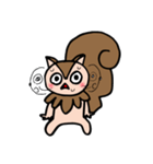 2回目登場！しっぽりす！（個別スタンプ：8）
