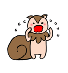 2回目登場！しっぽりす！（個別スタンプ：12）