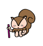 2回目登場！しっぽりす！（個別スタンプ：16）