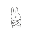 ゆるカワに描けなかったうさぎ（個別スタンプ：3）