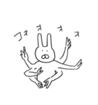 ゆるカワに描けなかったうさぎ（個別スタンプ：4）