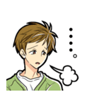 マイペース男子。（個別スタンプ：14）