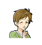 マイペース男子。（個別スタンプ：22）