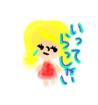 下手かわ♪ガール（個別スタンプ：4）