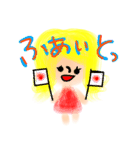 下手かわ♪ガール（個別スタンプ：5）