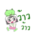 ^_^！！ My name is Nutji.. Frog. ！（個別スタンプ：34）