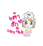 My name is Fadee. ！ Rabbit.（個別スタンプ：40）