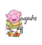 little piggy happy 2 english（個別スタンプ：9）