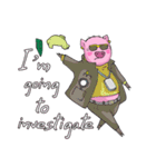 little piggy happy 2 english（個別スタンプ：18）