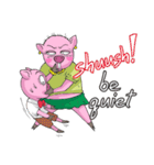 little piggy happy 2 english（個別スタンプ：20）