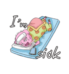 little piggy happy 2 english（個別スタンプ：22）