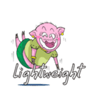 little piggy happy 2 english（個別スタンプ：26）