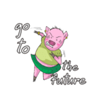 little piggy happy 2 english（個別スタンプ：28）