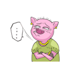 little piggy happy 2 english（個別スタンプ：33）