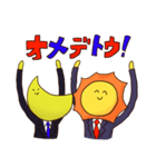 投資家コンビのアカくんツキくん（個別スタンプ：19）