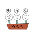 前衛的に動く「うらら」のスタンプ（個別スタンプ：15）