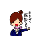 客室乗務員スタンプ（個別スタンプ：4）
