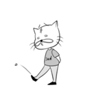 意識低い系ねこスタンプ（個別スタンプ：34）