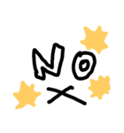 Face文字もじver,up（個別スタンプ：4）