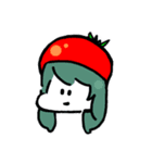 帽子をかむる乙女（個別スタンプ：2）