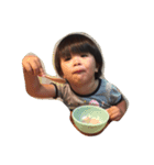 子どもの写真を使った3（個別スタンプ：6）