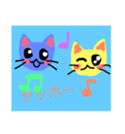 5colors cats（個別スタンプ：3）