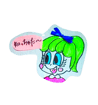 お目目でかちゃん時々チビちゃん（個別スタンプ：6）