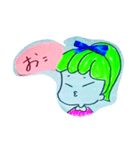 お目目でかちゃん時々チビちゃん（個別スタンプ：11）